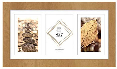 Tallon Photo Frames - Brown 3 Apperture - 4''x 6''