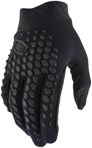 100% Sconosciuto Geomatico, Guanti Unisex Adulto, Nero/Carbone, XL