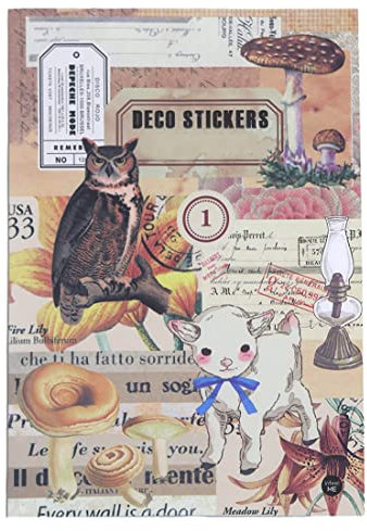Fezf Scrapbooking Sticker Set,Scrapbook Zubehör,Zubehör für Kalender Notizbuch Tagebuch,Album Zum Selbstgestalten,Sticker Journal(A)