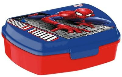 HOVUK Marvel Spiderman Boîte à déjeuner de 16 cm, anti-fuite et passe au micro-ondes sans couvercle, sans BPA, pour la rentrée scolaire des enfants de 3 ans et plus