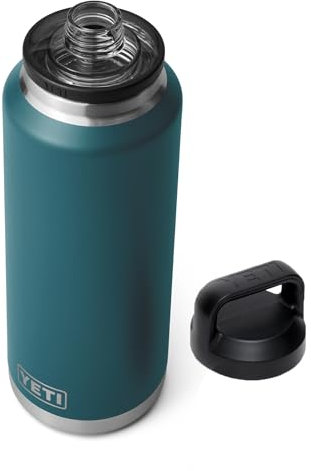 YETI Rambler 1,3 l Flasche, vakuumisoliert, Edelstahl mit Trinkverschluss, Agave Teal