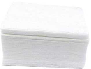 HAPINARY 100 Stück Dünne Wattepads Kunststoffbox-verpackung Kosmetikwatte Für Nagellack Und Make-up Weiße Einlagig