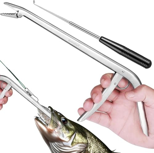 GUOYOU2 Pièces Dégorgeoir de Hamecon Peche,Dégorgeoir Peche Dégorgeoir pour Pêche Pince Peche Materiel de Peche Outil de Retrait Dhameçon de Pêche Pince de Peche Inoxydable Hamecon Peche