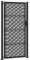 vidaXL Gartentor Schwarz 105x205 cm Stahl Kreuz-Design, Zauntor, Outdoor Tor, Eisentor, Sicherheitstor, Einfahrtstor, Metall Zauntor, Gartentor Metall