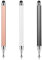 Oruola 3 Pack Tablet Stylus,2 in 1 Stylus Pens for Touch Screens,High Sensitivity Touch Screen Pen for Android,Tablets,Smartphones (Black,White,Rose Gold)