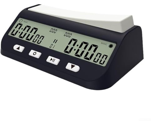 Reloj cronómetro digital profesional de ajedrez con pantalla grande y pantalla transparente, cronómetro portátil para ir ajedrez internacional, juegos de ajedrez chinos multimodo