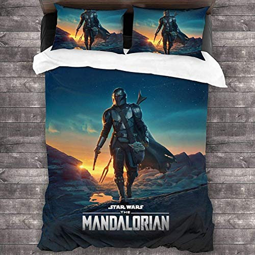 NICHIYO Anime & Film Bettbezug Bettwäsche Set - Bettbezug und Kissenbezug,Mikrofaser,3D Digital Print dreiteiliger Bettwäsche