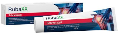 RubaXX® Schmerzgel [180g] - Natürliches Arzneimittel speziell bei rheumatischen Schmerzen – Muskelschmerzen, Gelenkschmerzen, Verletzungen, Überanstrengung