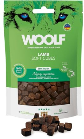 Woolf Lamb Soft Cubes Hundeleckerlis, 100 g, Einzelpackung
