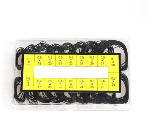 Gummiring för klocka - 200 st O-ringar klockpackningar | Baksida 'klocka med gummipackning 16–30 mm | Impe Watch Packning Replacement Kit