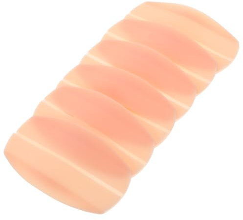 Yardwe 6 almohadillas de silicona para tirantes de sujetador, antideslizantes, color piel, alivio de tensión en hombros, protectores cómodos invisibles para uso diario y deportivo