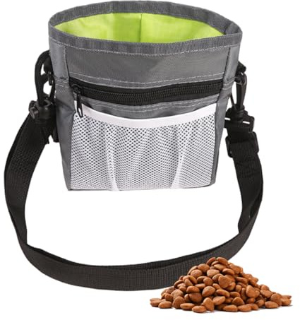 Bolsa de Golosinas para Perros, Gris Bolsa de Entrenamiento para Perros