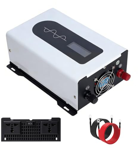12V Ren Sinus Inverter 1000W–3500W LCD Bärbar 1500W-110V