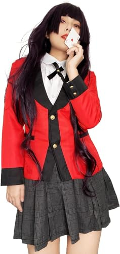 CoolChange Uniforme scolaire Hyakkao de Yumeko Jabami | Costume cosplay pour fans de Gambling School | Taille: L