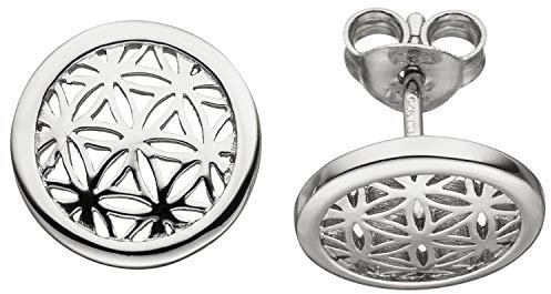 JOBO Damen Ohrstecker blume des Lebens 925 Sterling Silber Ohrringe Silberohrringe
