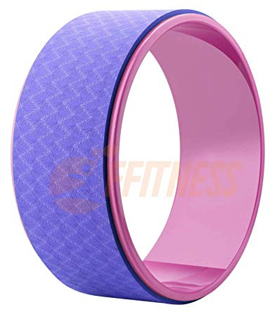 FSYC068V - Rueda de yoga corporal Dharma | Anillo circular para pilates, fitness, entrenamiento, gimnasio, gimnasia, superficie antideslizante (morado)