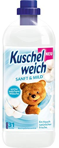 6er Vorratspack Kuschelweich Weichspüler 1000ml Sanft & Mild