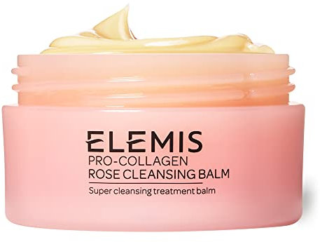 ELEMIS Pro-Collagen Cleansing Balm, 3in1 Melting Facial Cleanser for Deep Cleansing Wash, Infused with 9 Nourishing Essential Oils, Daily Moisturising Makeup Remover for Clean, Glowing Skin