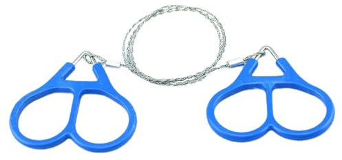 Vbnuyhim Drahtsäge Edelstahl Drahtsäge für Rohre - Taschensäge - Handsäge für Seilsägen - Handtaschen-Seilsäge zum Schneiden von Wander-, Jagd- u