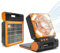 Civikyle 1-Stück Solar Camping Ventilator mit Campinglampe USB Aufladbar Leise Tischventilatoren LED Camping Licht Laterne Camping Zubehör Angeln Notfall Gadgets