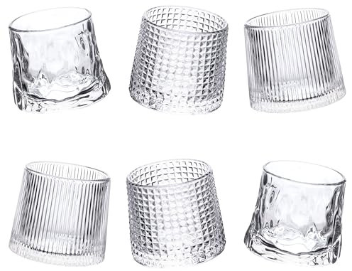 Villa d'Este Home Tivoli Lot de 6 verres à liqueur basculants 175 ml en verre Vintage