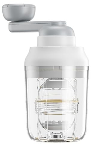 Vriusi Shaker per uova manuale, shaker per uova | Omogeneizzatore portatile per uova,Macchina manuale per uova dorate, filatrice per uova bollite, tampone in gomma antiscivolo per panini