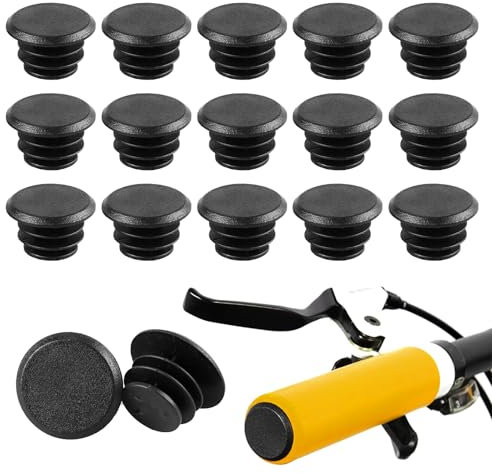 15-Stück Lenkerstopfen Rennrad, Fahrrad Lenker Endkappen, Lenkerendstopfen Bar Ends, Kunststoff Lenkerstopfen für Mountainbike, MTB BMX, Handlebar Endstopfen für Rennrad und Fahrrad, Lenkerstopfen Set