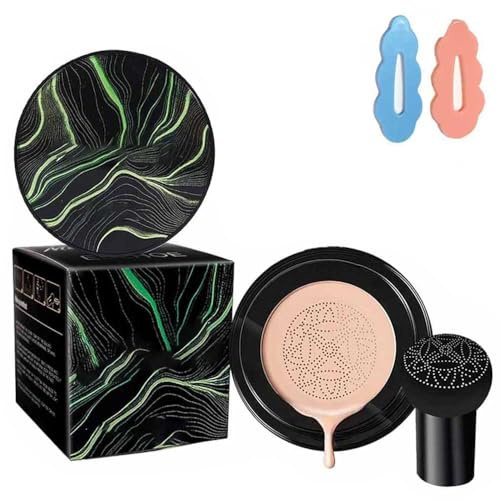 Honey and Pine Foundation,Honey and Pine Air Cushion CC Cream, Moisture Concealer Foundation, Long Lasting Full Coverage Waterproof for All Skin Types (Dark Brown, B-2)