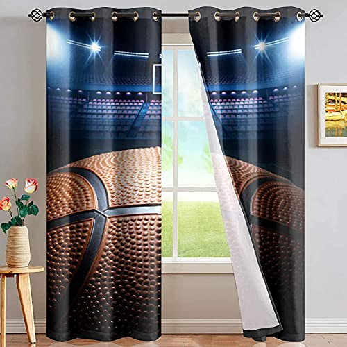 Cortinas opacas de Navidad con diseño de campanas de lazo de 130 x 160 cm, para habitación de niños, cortinas opacas 3D, ideales para sala de estar y dormitorio