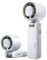 Joytential Ventilatore Turbo Portatile, Sensazione di Ghiaccio Ventilatore Ricaricabile Tramite USB, 1-100 Regolabili Velocità, Ventilatore Pieghevole per Esterni, Viaggi, Campeggio (Bianco)