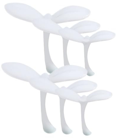 Yardwe Lot De 6 Moules pour Micro-Paysage en Résine Époxy pour Figurines Mini-Moules pour Herbe Plantes Miniatures en Résine Plastique Blanc