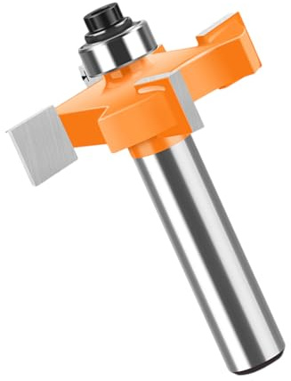 KEXIAO Juego de cortadores de ranura de disco de fresado preciso, cortador de aleación dura para carpintería con vástago de 8 mm y rodamiento de bolas