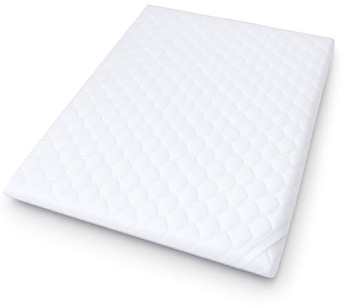 Topper Colchon 130x190 cm – Tsobrecolchon Hipoalergénico y Lavable con Confort Ergonómico - Mattress Topper para Dormir Cómodamente sin Dolores de Espalda