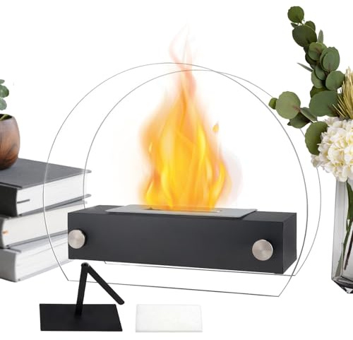 Qutalmi Braciere Da Tavolo Per Ambienti Interni,Riscaldatore Decorativo 35x12x28 Cm | Caminetto Da Esterno | per Giardino Terrazzo Balcone Cucina e Camera da