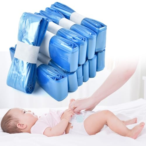 POUMUE 10 stycken blöjhinkar påfyllningskassetter, 4,5 m påfyllningsfolie blöjhink, blöjhinkar påfyllningsfolie för Tommee Tippee påfyllning, för Litter Locker Genie påfyllningskassett och andra