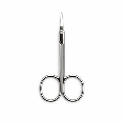 Mustache Scissors & Tweezers Set – Precision Facial Hair Scissors for Beard, Eyebrows, Nose & Mustache Trimming | Stainless Steel Grooming Tools for Men & Women | Travel Friendly (Mustache, 1)