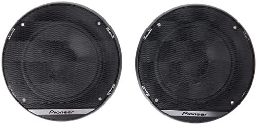 Pioneer TS-G130C 13 cm altoparlante componente a 2 vie (250 W max. ciascuno, 40 W sinus), suono potente, alta efficienza, profondità di installazione 44 mm, taglio di installazione 121 mm, con griglia