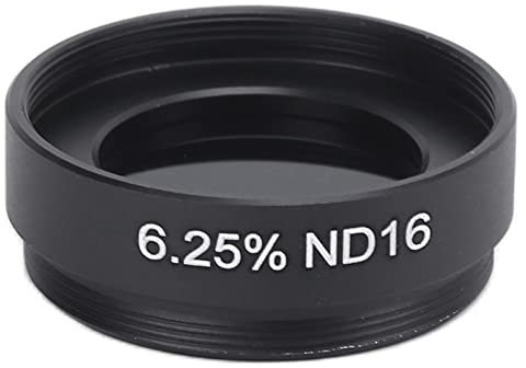 Teleskop-ND-Filter, 1,25-Zoll-Teleskop-Mondfilter Neutralfilter, Mittlerer Graudichte-Reduzierfilter, mit Aufbewahrungsbox, für Astronomisches Teleskop(6.25% ND16)