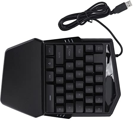 Mini Half Keyboard Converter Adapter One Handed Gaming Keyboard USB Cable Portable Game