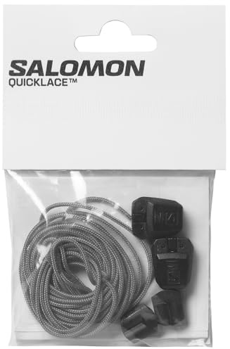 Salomon Quicklace Kit, Footwear Lace Replacement Accessory - FTW Silver/Black/Black - NS