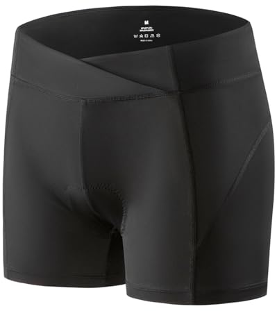 Homord Pantaloncini Ciclismo da Donna Traspirante con 4D Imbottiti Pantaloncini Intimo Ciclismo Sportivo Pantaloni Corti Bicicletta Underwear per Equitazione MTB Bicicletta