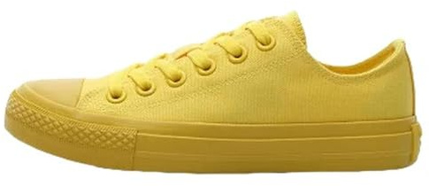 SJFYB Segeltuchschuhe für Damen Herren Und Damen Canvas Schuhe Zitronengelb Alle Schwarz Rein Weiß Größe 35-44 Einfache Stil