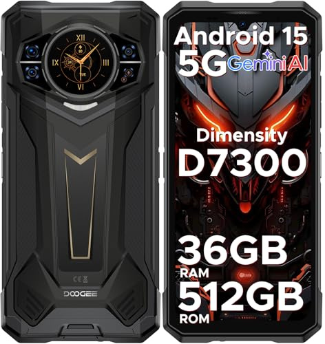 DOOGEE S200PLUS Telephone Portable Incassable 5G Android 15,D7300 4nm CPU,36Go+512Go/2To Smartphone Incassable,Écran arrière de 1,32,10100 mAh,6,72 FHD+120 Hz,100MP+32MP+20MP,WiFi6E/Face ID/NFC/OTG
