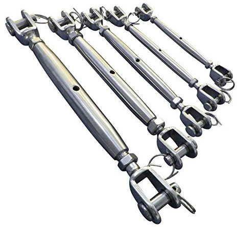 316 Stainless Steel Turnbuckle/Rigging Screw, Sailing Rigging Screw, Marine Grade Turnbuckle (1, M4)