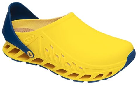 Scholl Unisex Evoflex medicinsk arbetssko, GUL, 45 EU