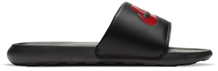NIKE Victori One Men's Sliders Flip Flops Sandals Beach Pool Shoes CN9675 (Black/University Red 004) UK 10 (EU 45)