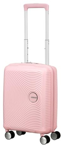 American Tourister Soundbox Mini -Kinderkoffer 47x32x21cm, 22L-Hartschalen-Handgepäcktrolley, geeignet für die meisten Fluggesellschaften inkl. EasyJet -Leichtgewicht mit 4 Rollen, Rosa(Pastel Pink)