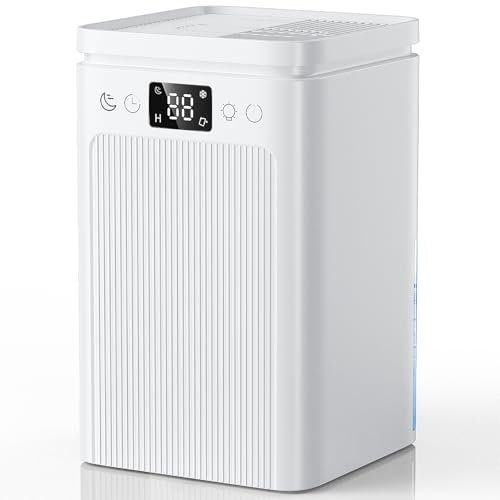 Deumidificatore elettrico, 2,2 l, deumidificatore portatile sotto i 35 dB, sbrinamento automatico, timer 2-12H, deumidificatore per camera da letto, appartamento.