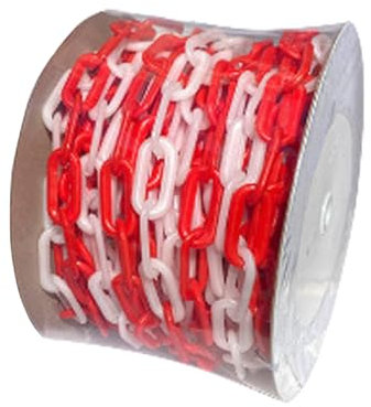 Robuste 25 m lange Absperrkette Warnkette für Bau, Menschenmengenkontrolle und Gefahrenzonenmarkierung