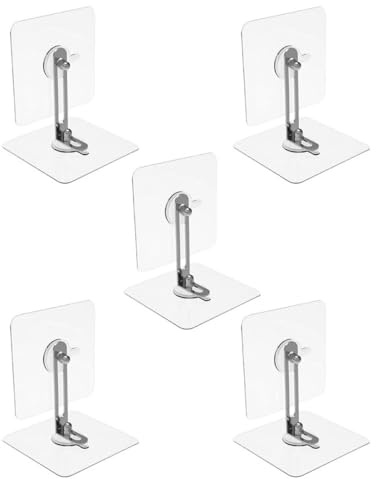 Toddmomy 5 Juegos de Correas Antivuelco para Muebles Anclajes Seguros sin Taladro, Fijación en Acrílico y Acero Inoxidable para Tocadores y Estanterías